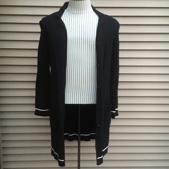 EUC Jones New York long button up cardigan sweater - Picture 1 of 8